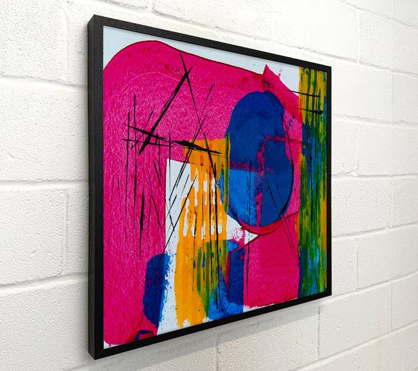 Pink And Blue Abstraction