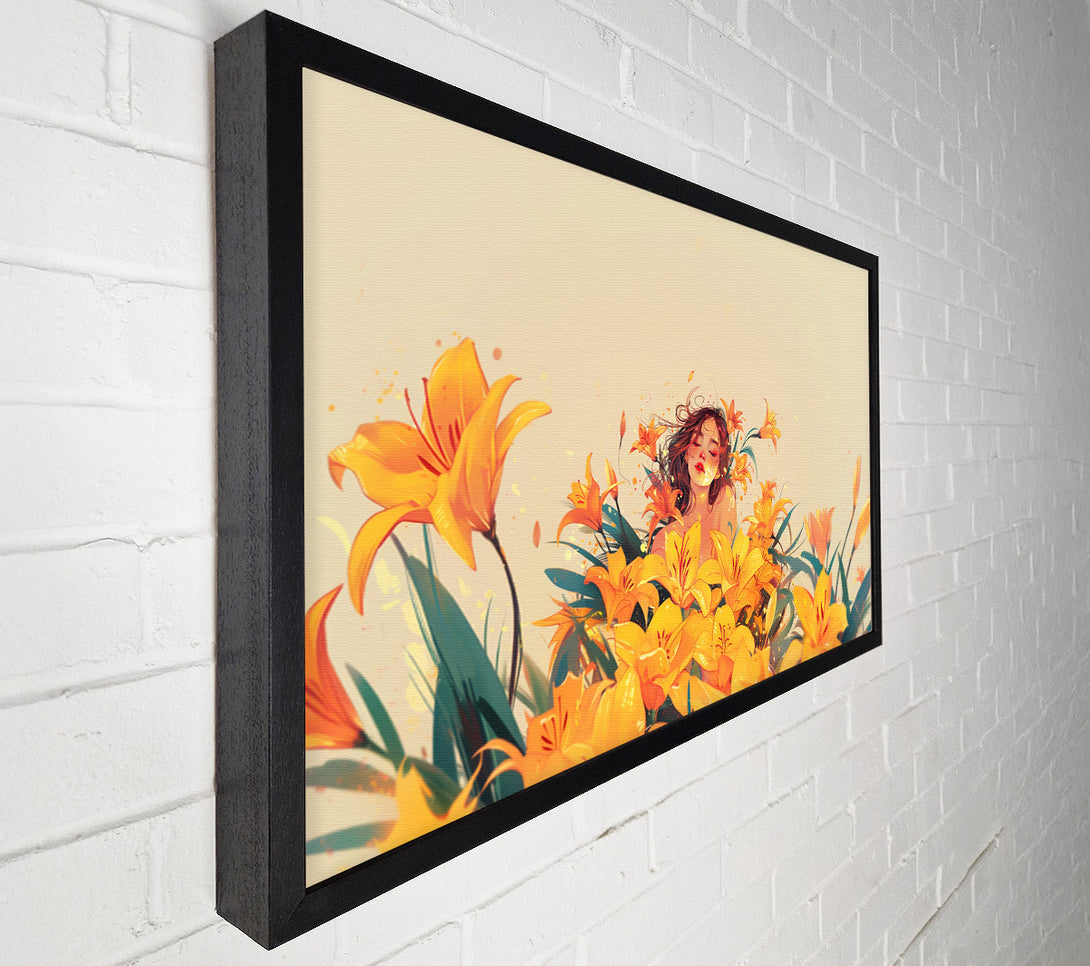  A Canvas Print of Flower Girl Canvas Art