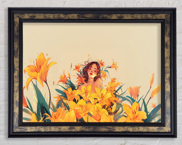 Flower Girl Framed Print