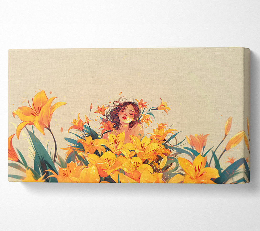  A Canvas Print of Flower Girl Canvas Art