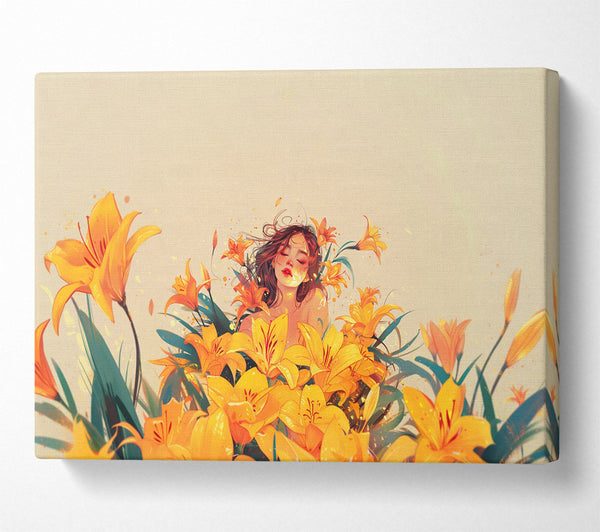  A Canvas Print of Flower Girl Canvas Art