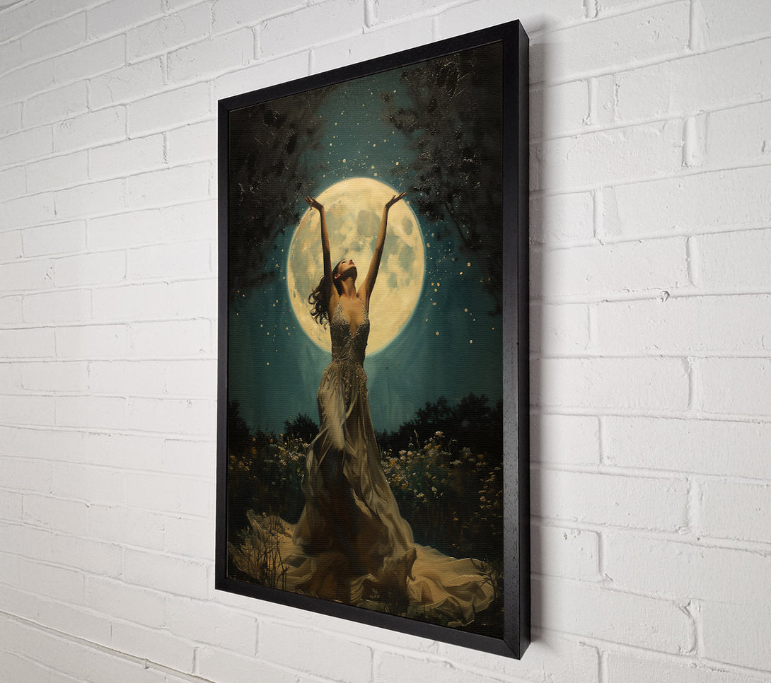  A Canvas Print of Moonlight Embrace Canvas Print