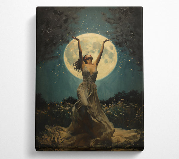  A Canvas Print of Moonlight Embrace Canvas Print