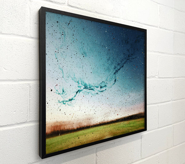 Teal Spattered Sky