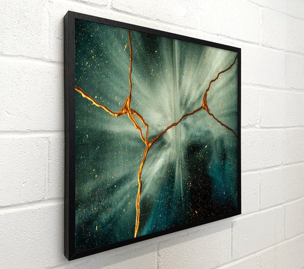 Teal Cosmic Crack