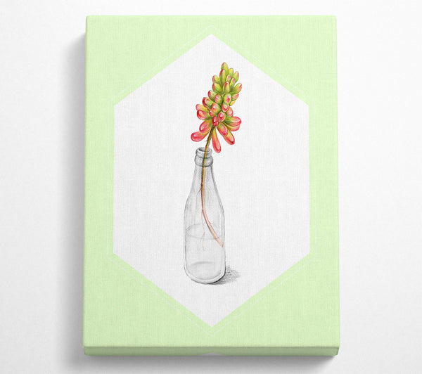  A Canvas Print of Flower In A Bottle Canvas Art