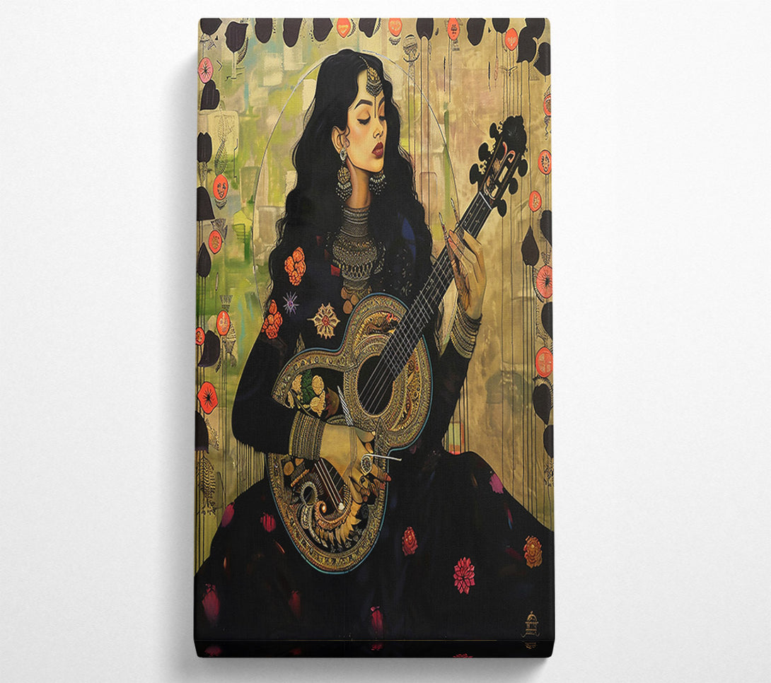  A Canvas Print of Golden Strings Of Melody Canvas Wall Art