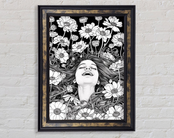 Flower Joy Framed Print