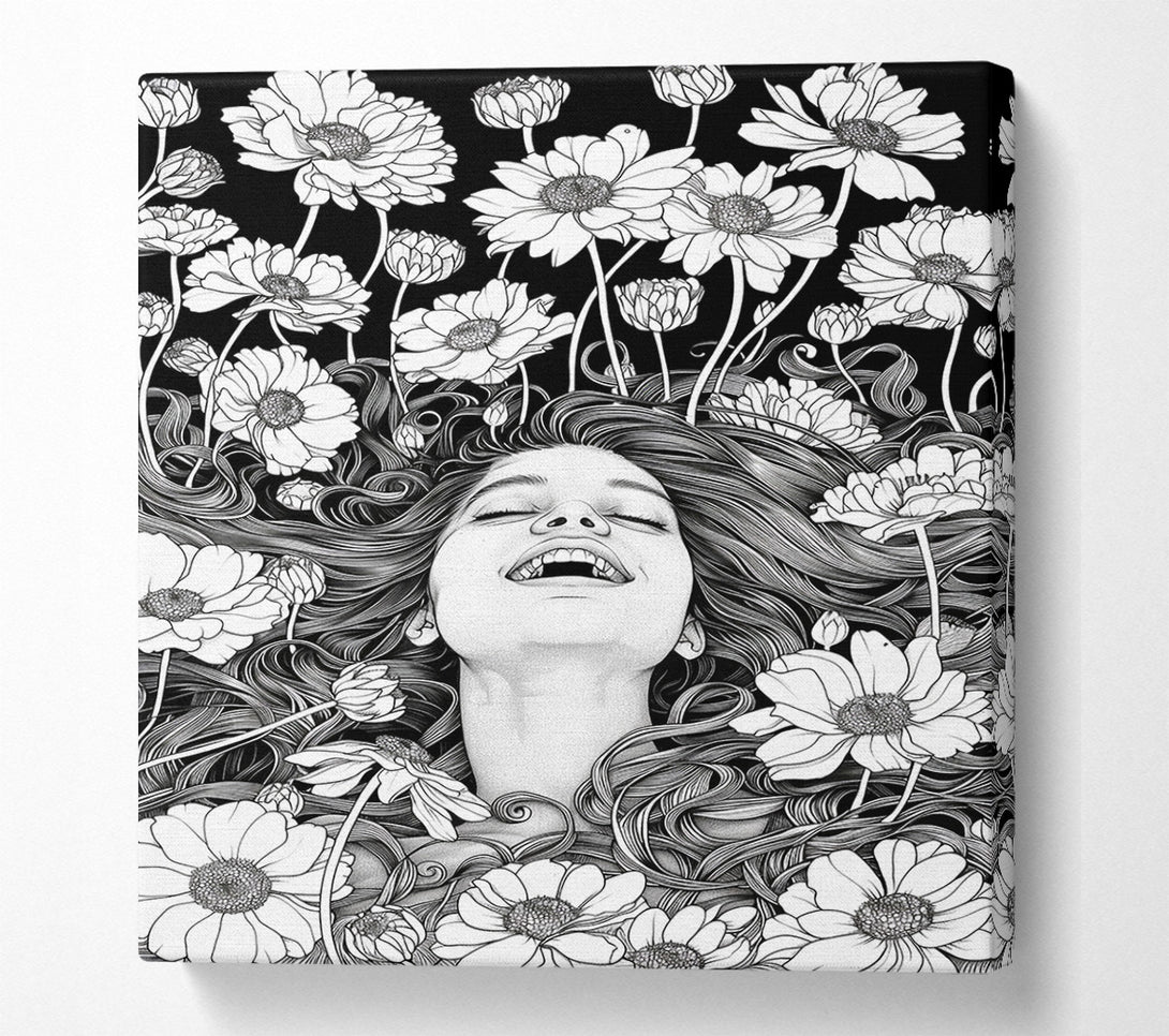  A Canvas Print of Flower Joy Canvas Wall Art
