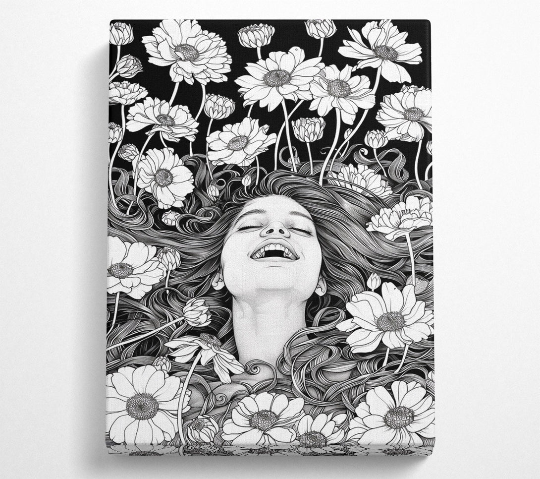  A Canvas Print of Flower Joy Canvas Wall Art