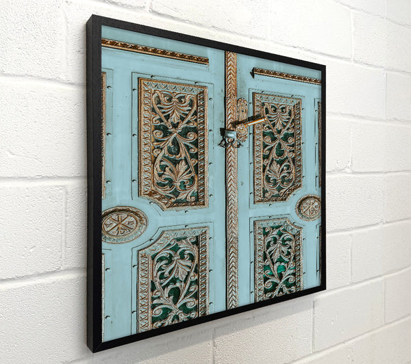 Aqua Ornate Doorway