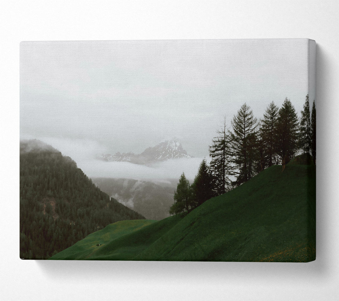  A Canvas Print of Green Mountain Mist Canvas Print
