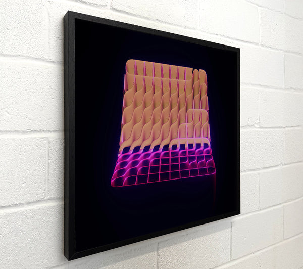Peach Grid Glow