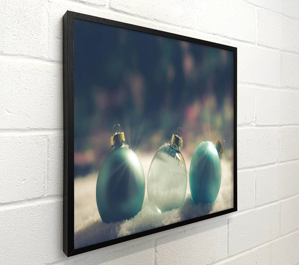 Aqua Christmas Baubles