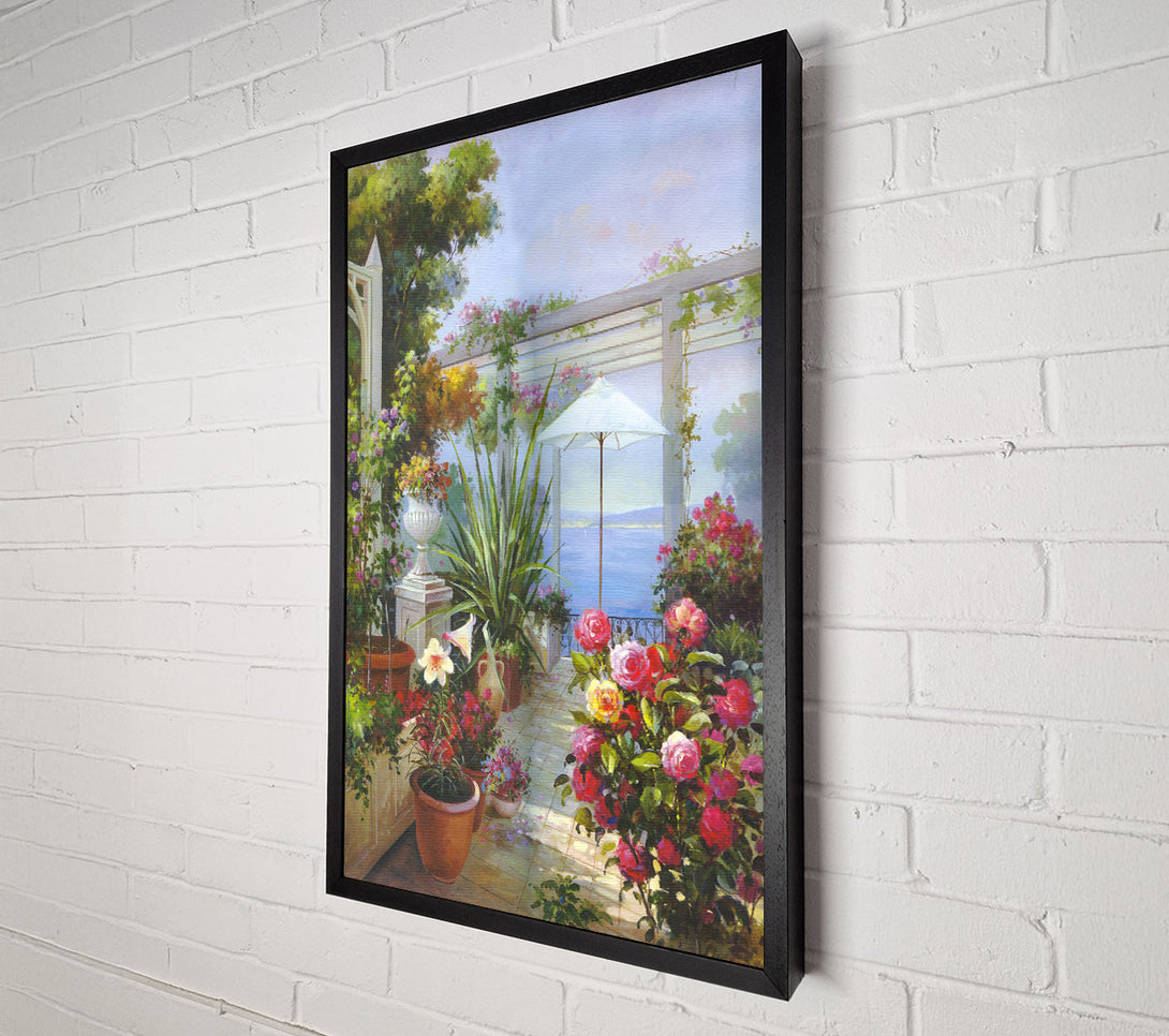  A Canvas Print of Flower Pot Garden Canvas Print