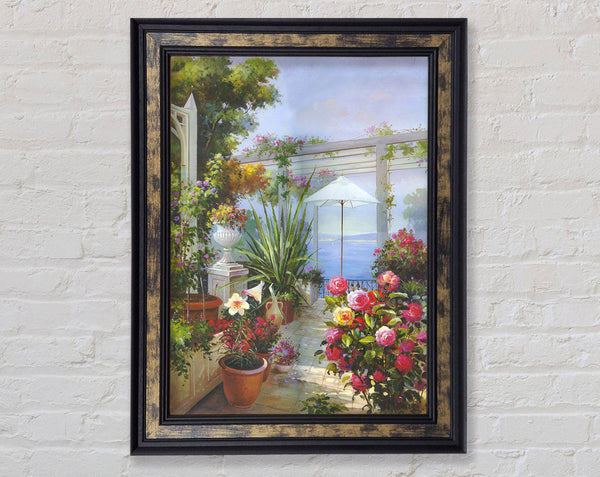 Flower Pot Garden Framed Print