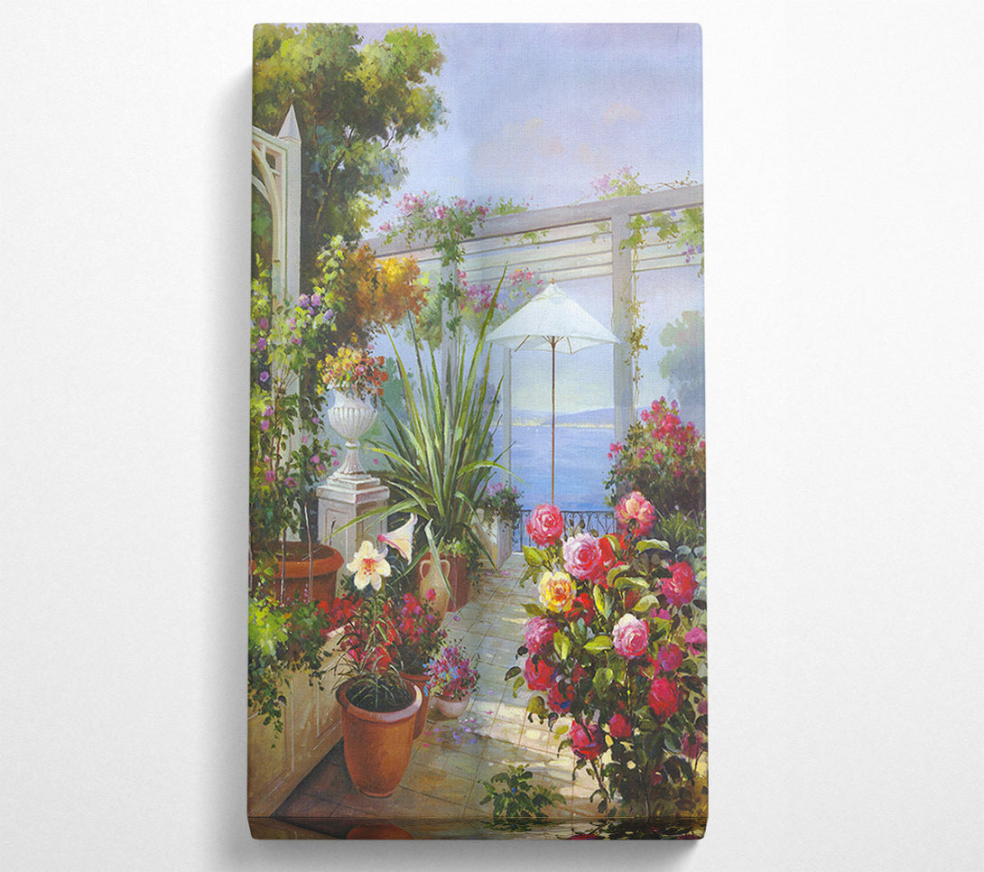  A Canvas Print of Flower Pot Garden Canvas Print