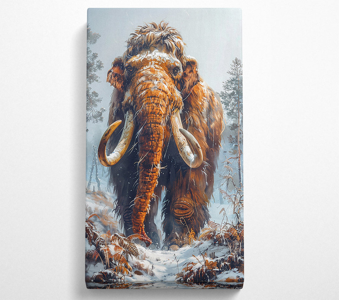  A Canvas Print of Golden Mammoth'S Gaze Canvas Wall Art