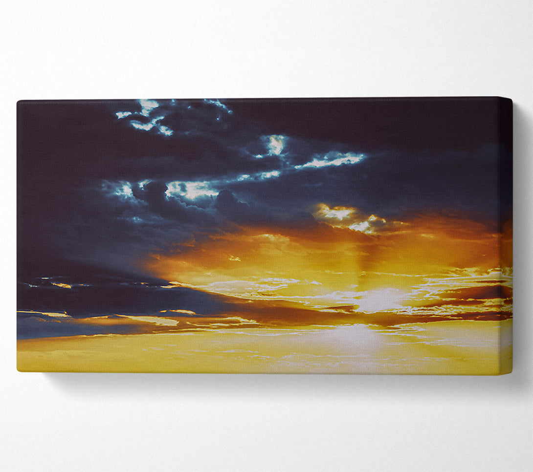  A Canvas Print of Golden Hour Gloom Canvas Wall Art