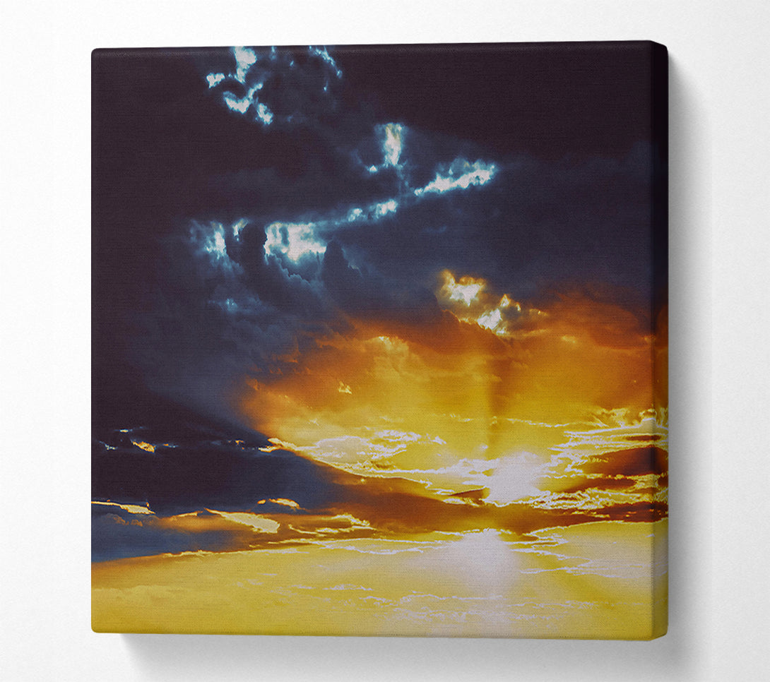  A Canvas Print of Golden Hour Gloom Canvas Wall Art