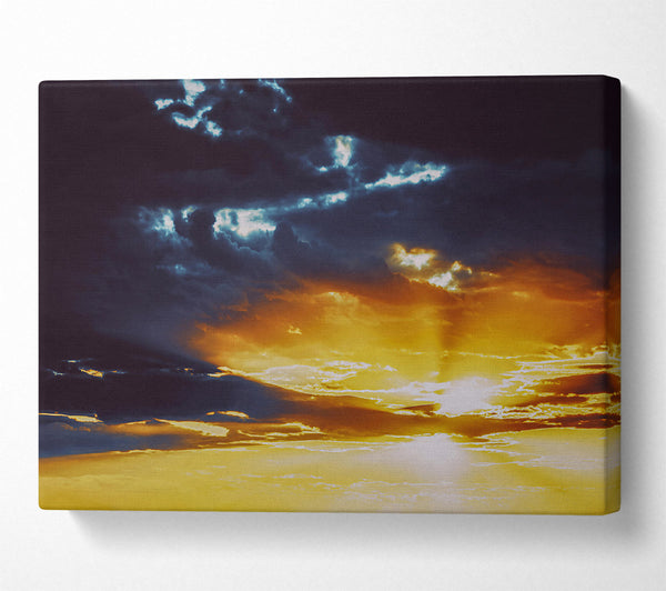  A Canvas Print of Golden Hour Gloom Canvas Wall Art