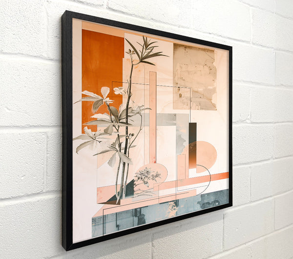Peach Floral Abstract