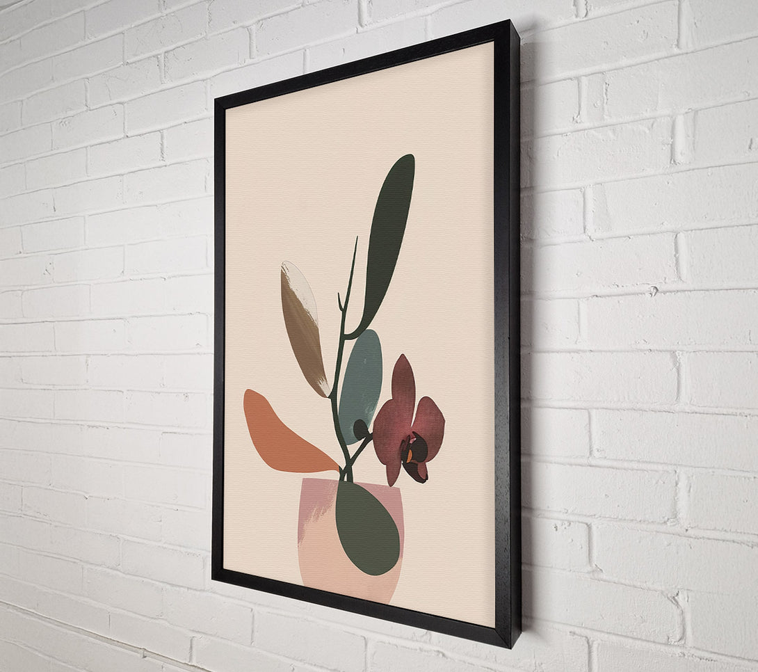  A Canvas Print of Flower Vase Modern Canvas Wall Art