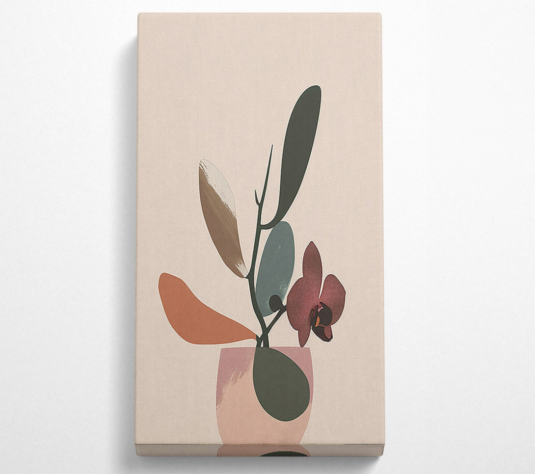  A Canvas Print of Flower Vase Modern Canvas Wall Art