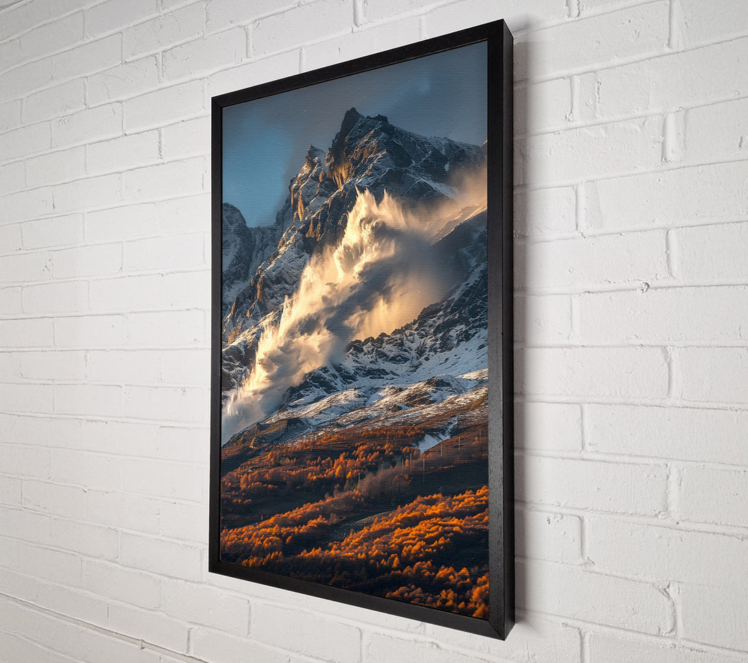  A Canvas Print of Golden Avalanche Peak Canvas Print