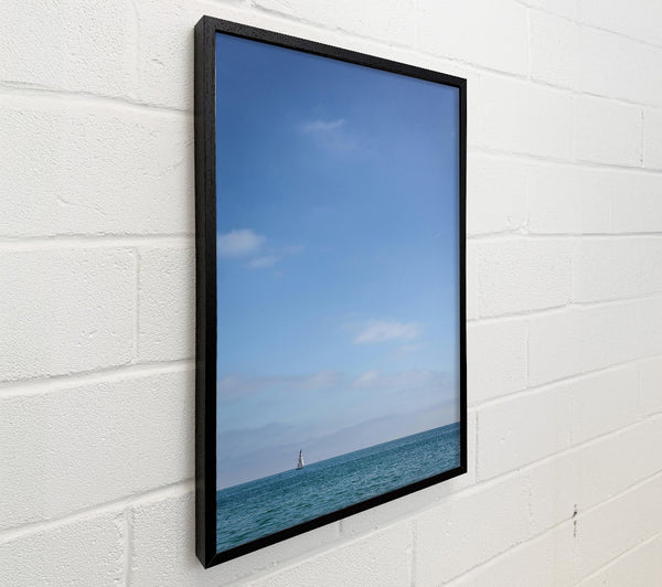 Azure Sailboat Horizon