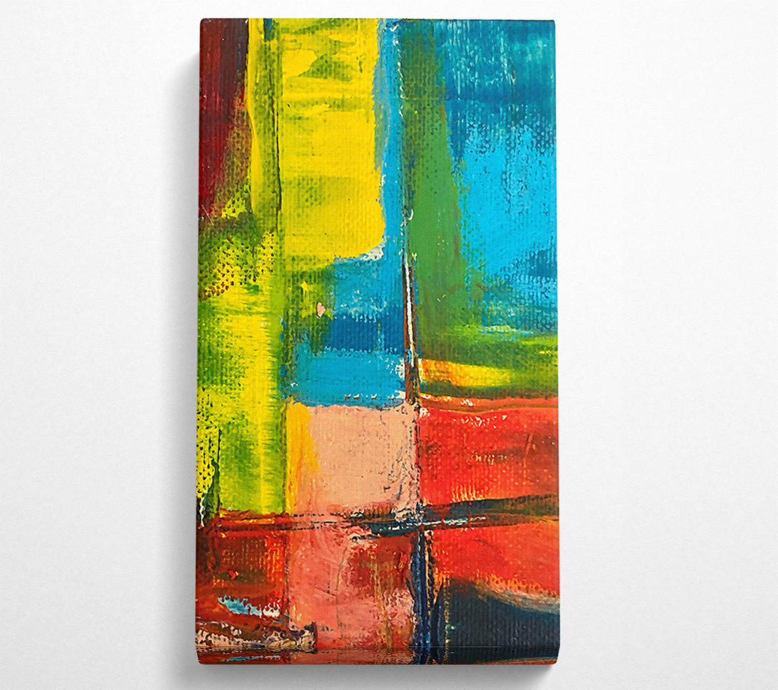  A Canvas Print of Azure Abstract Burst Canvas Print