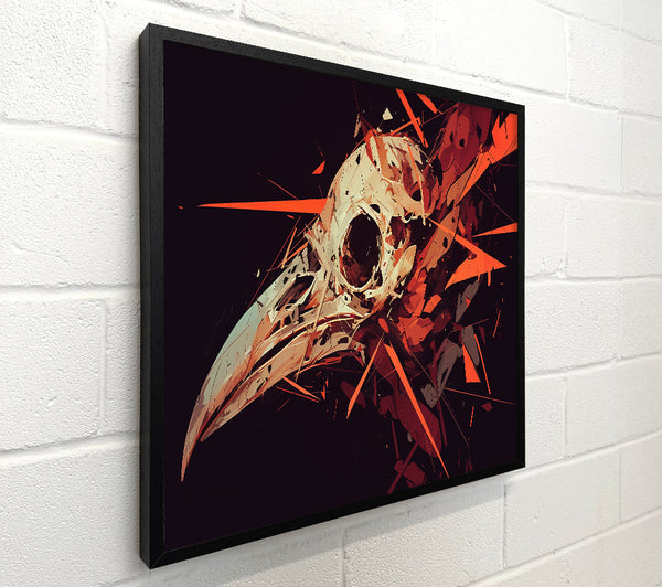 Crimson Raven Skull