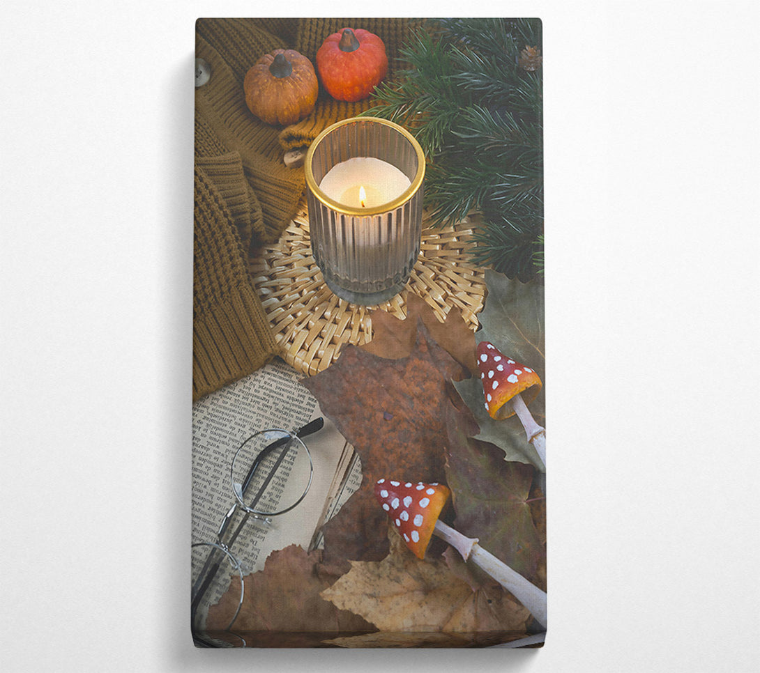  A Canvas Print of Golden Autumn Glow Canvas Print