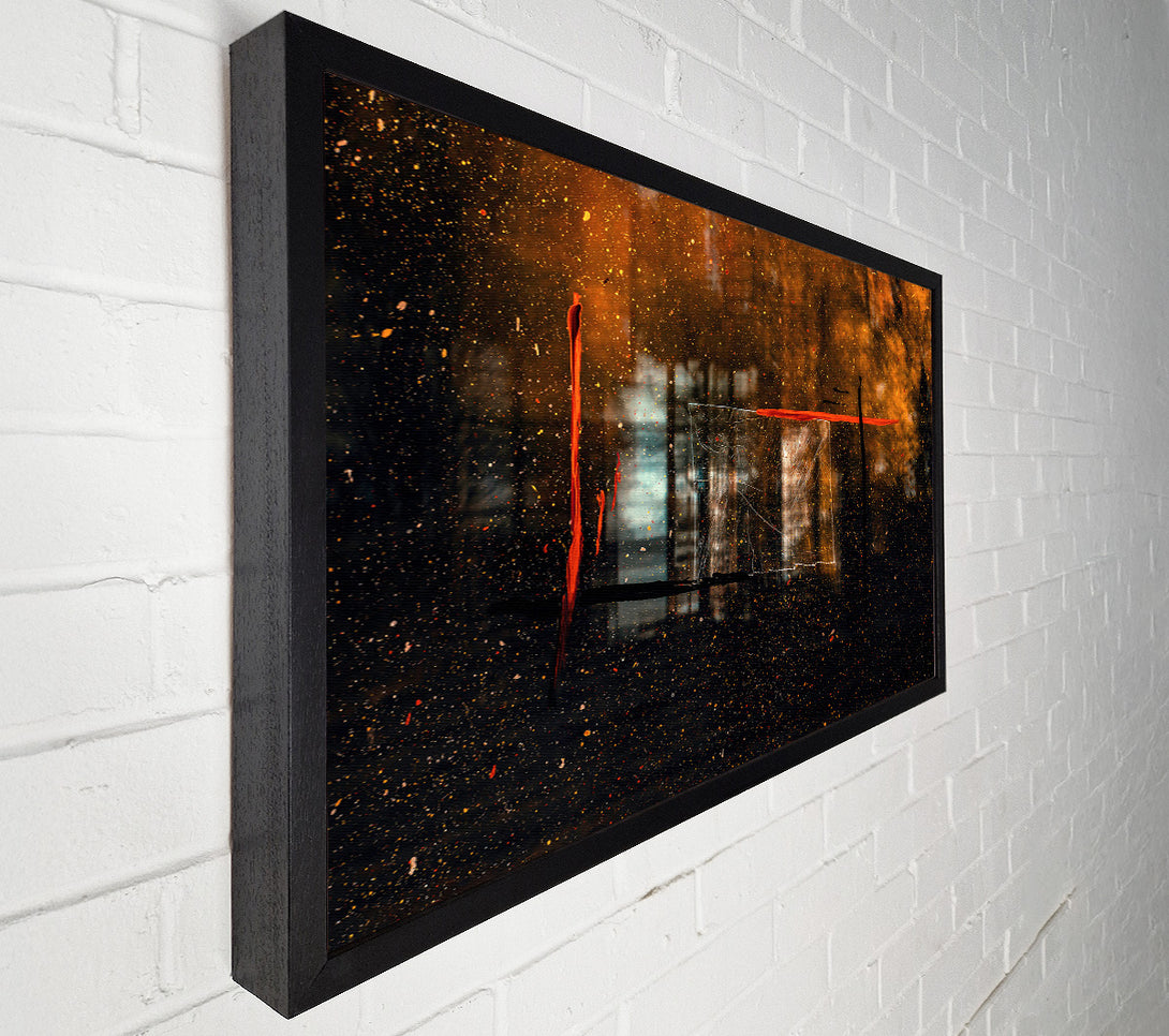  A Canvas Print of Orange Through The Glass Canvas Print