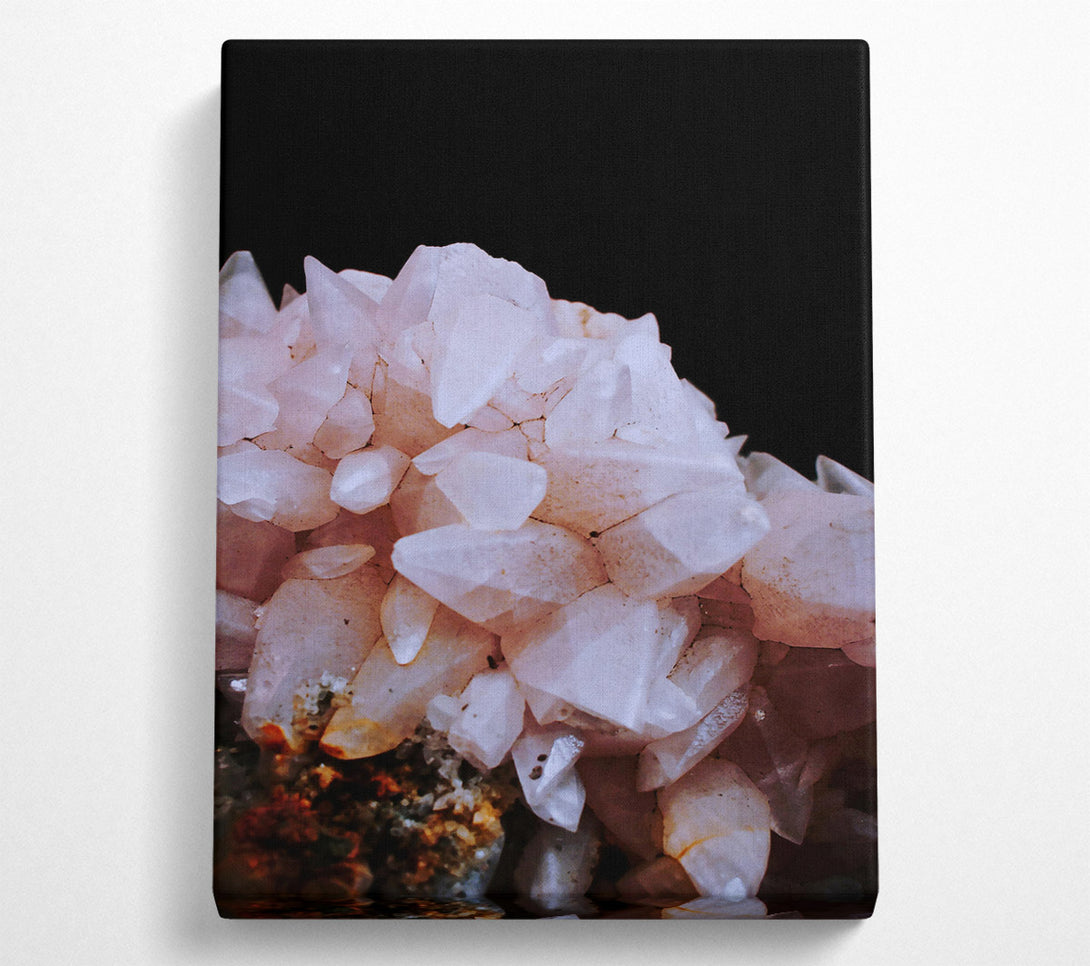  A Canvas Print of Pink Crystal Cluster Canvas Wall Art