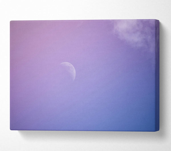  A Canvas Print of Lavender Moon Sky Canvas Print