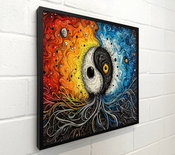 Blue Yin Yang Cosmos