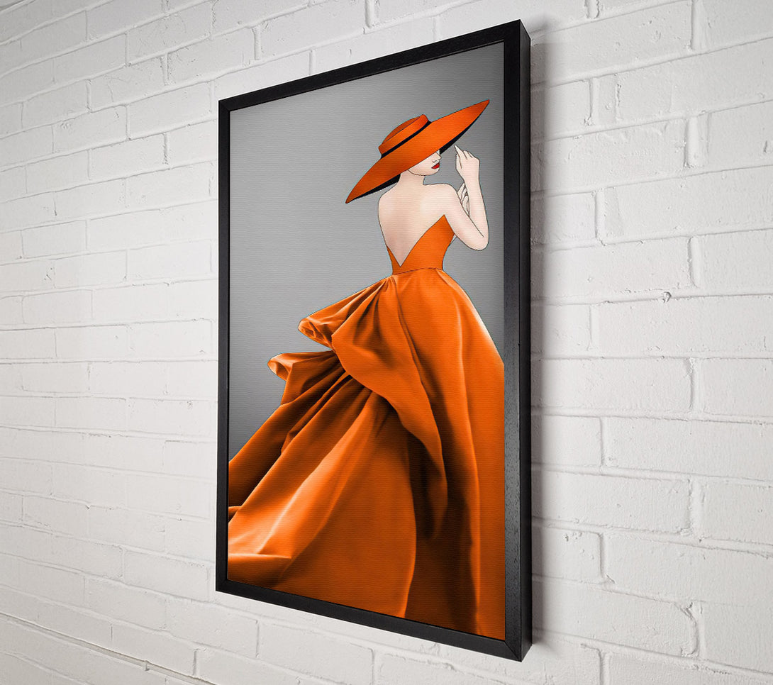  A Canvas Print of Flowing Dress Canvas Print