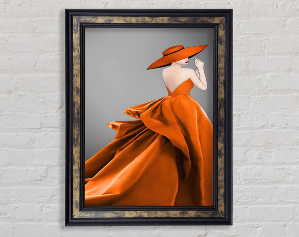Flowing Dress Framed Print