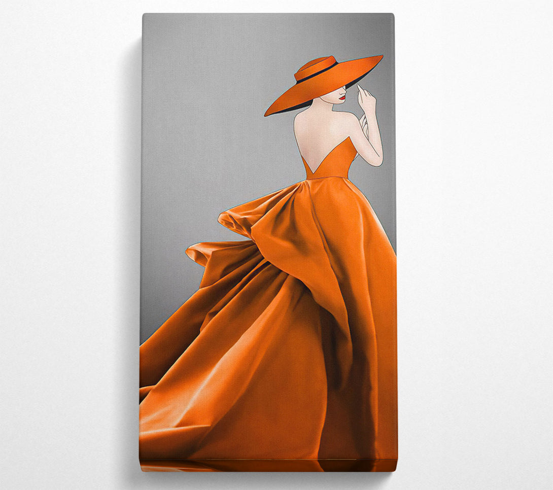  A Canvas Print of Flowing Dress Canvas Print