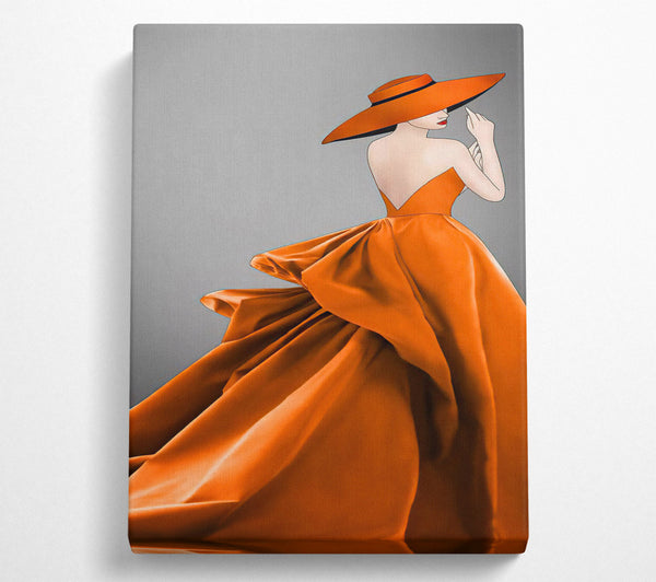  A Canvas Print of Flowing Dress Canvas Print
