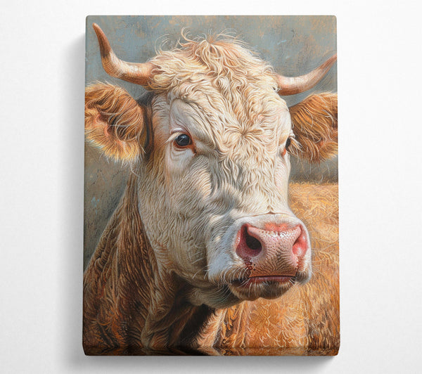  A Canvas Print of Fluffy Cow Canvas Wall Art