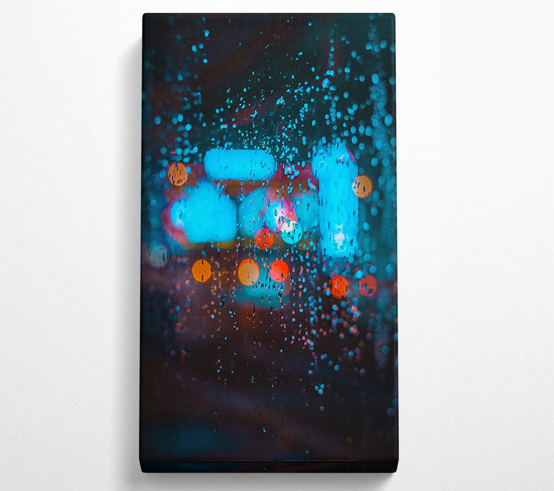  A Canvas Print of Blue City Lights Canvas Wall Art