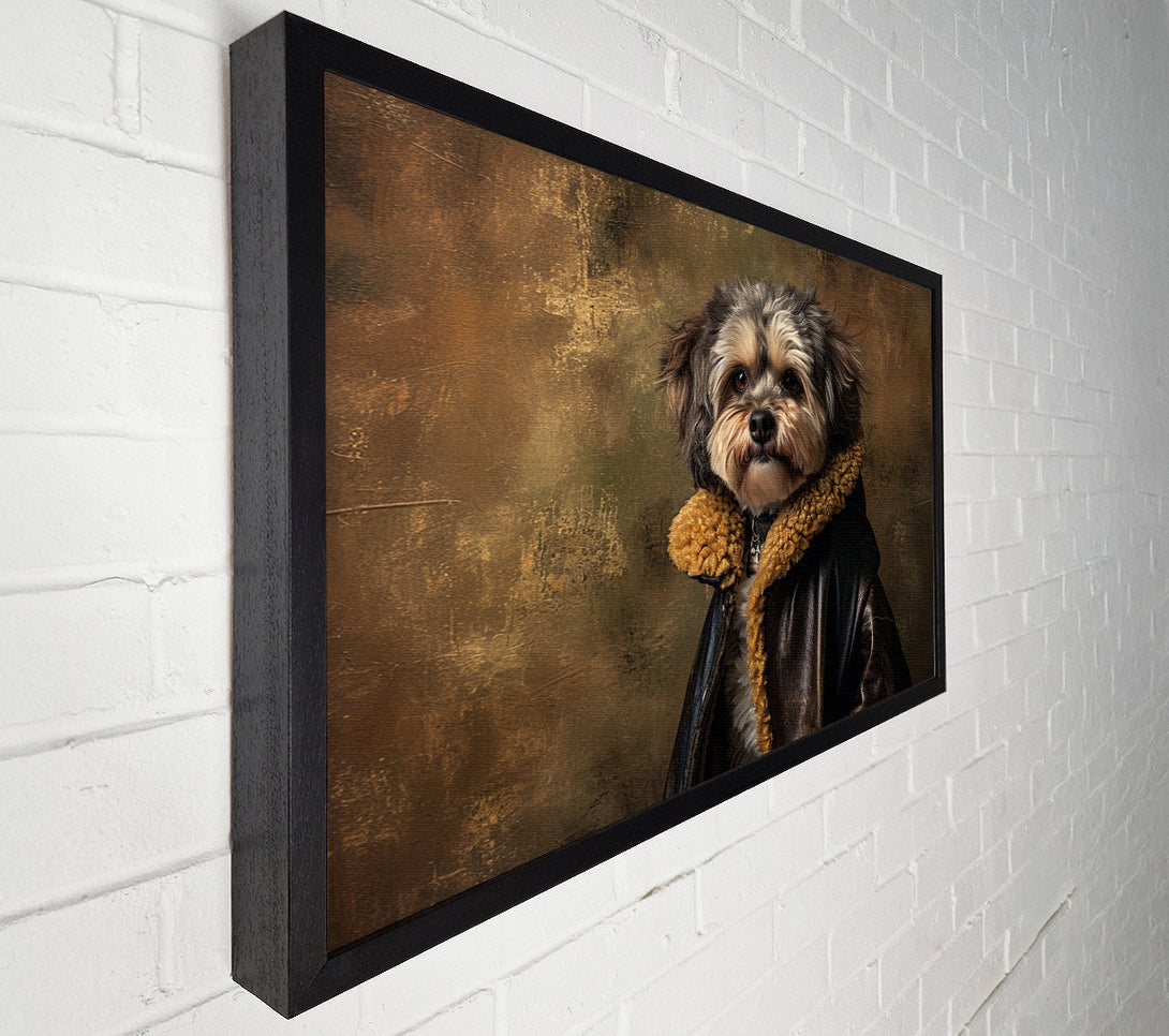  A Canvas Print of Fluffy Dog Coat Canvas Print