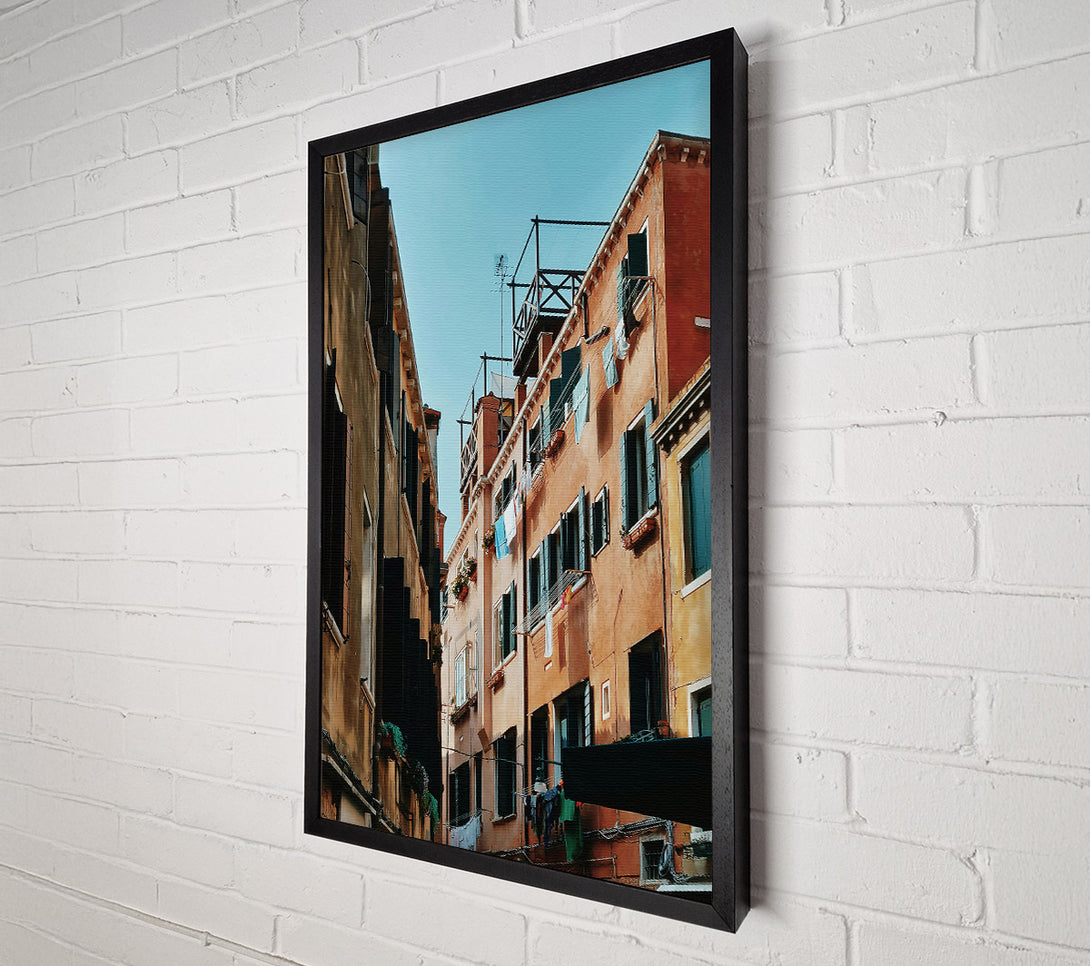  A Canvas Print of Golden Hour Laundry Canvas Print