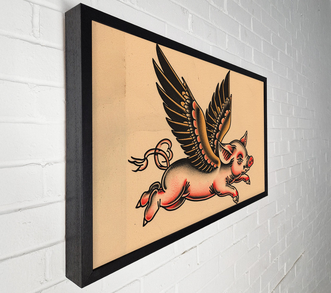  A Canvas Print of Flying Pig Canvas Art