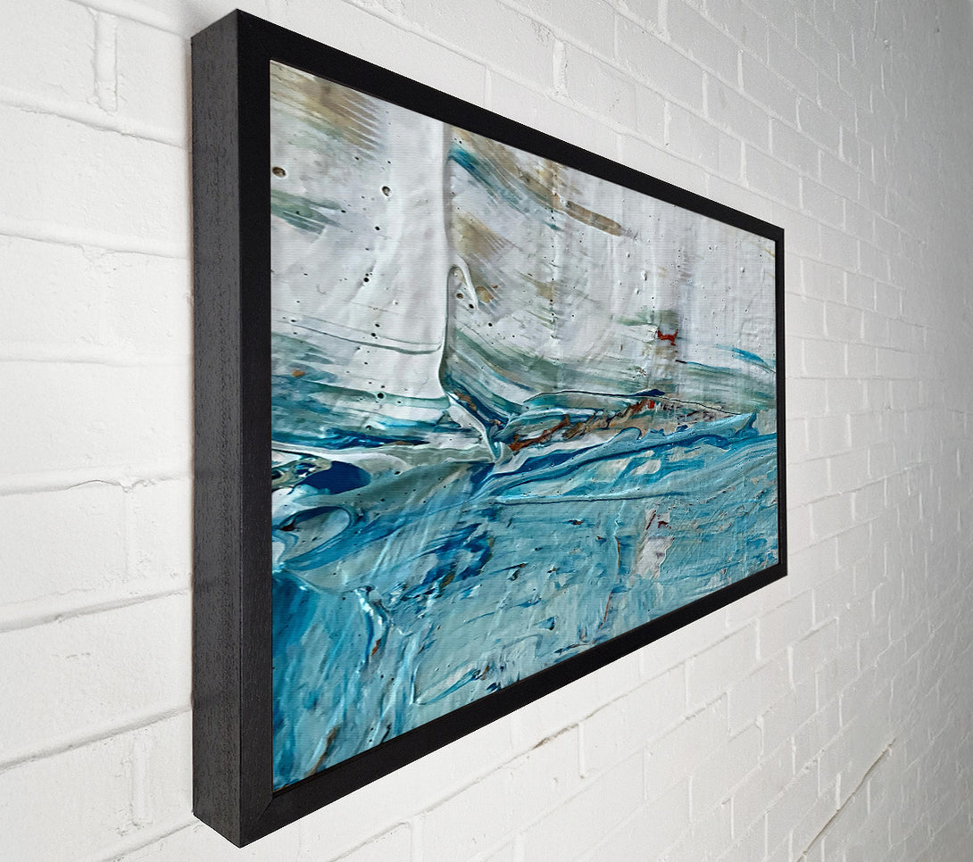  A Canvas Print of Azure Horizon Hues Canvas Wall Art