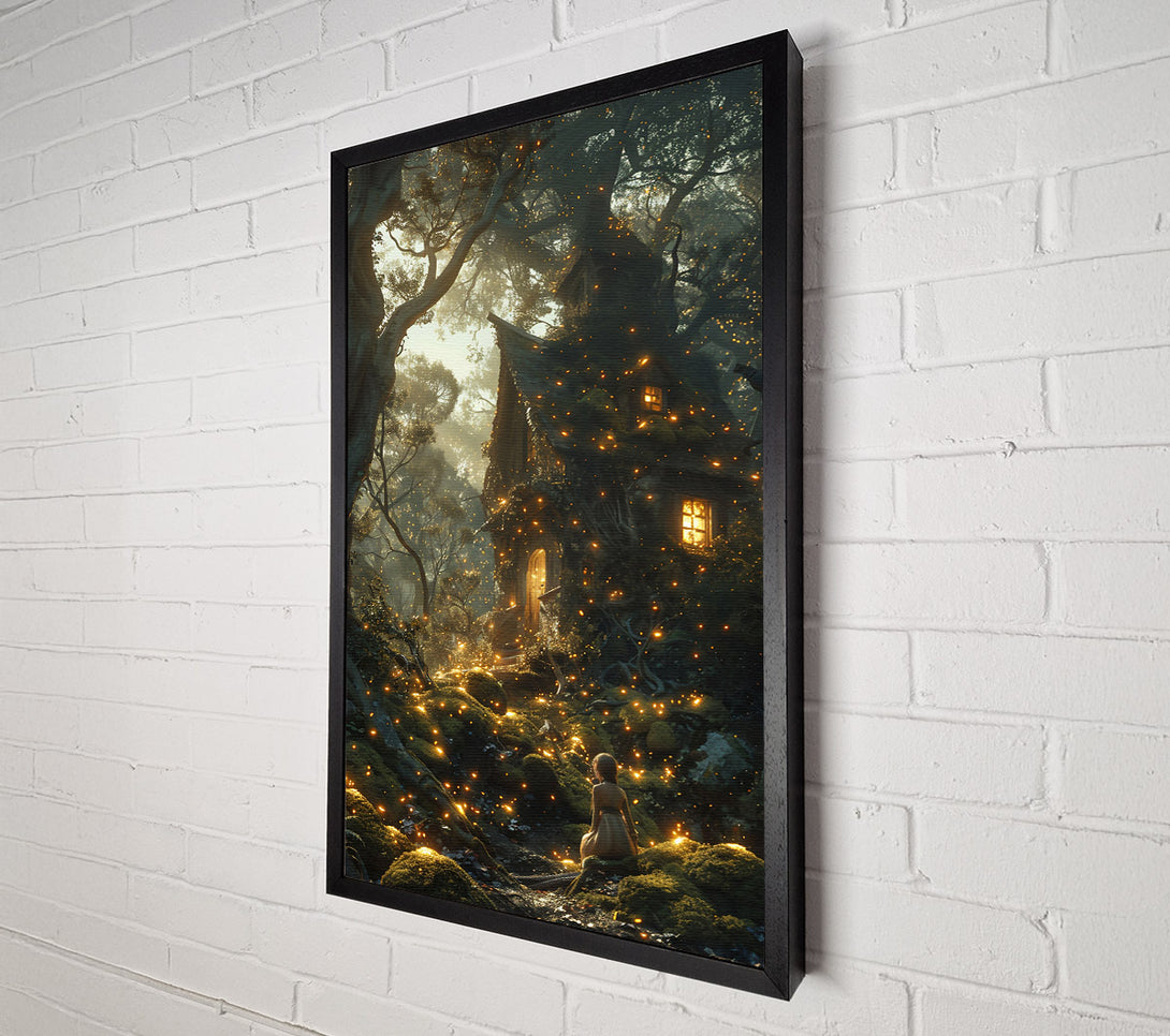  A Canvas Print of Golden Firefly Cottage Canvas Print