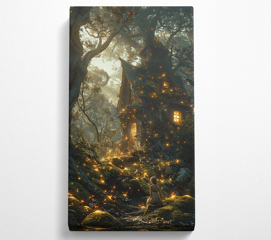  A Canvas Print of Golden Firefly Cottage Canvas Print