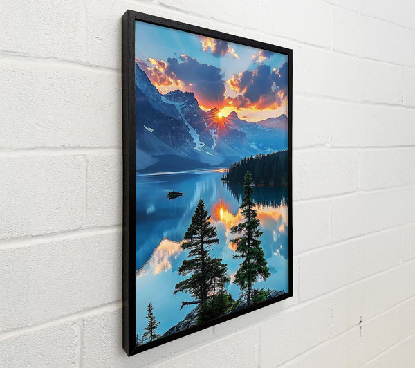 Azure Mountain Reflections